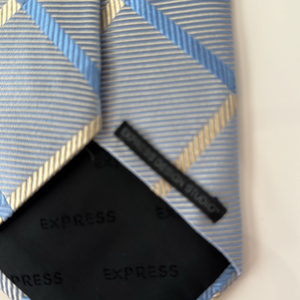 Express Design Studio Blue Necktie - Picture 3 of 3